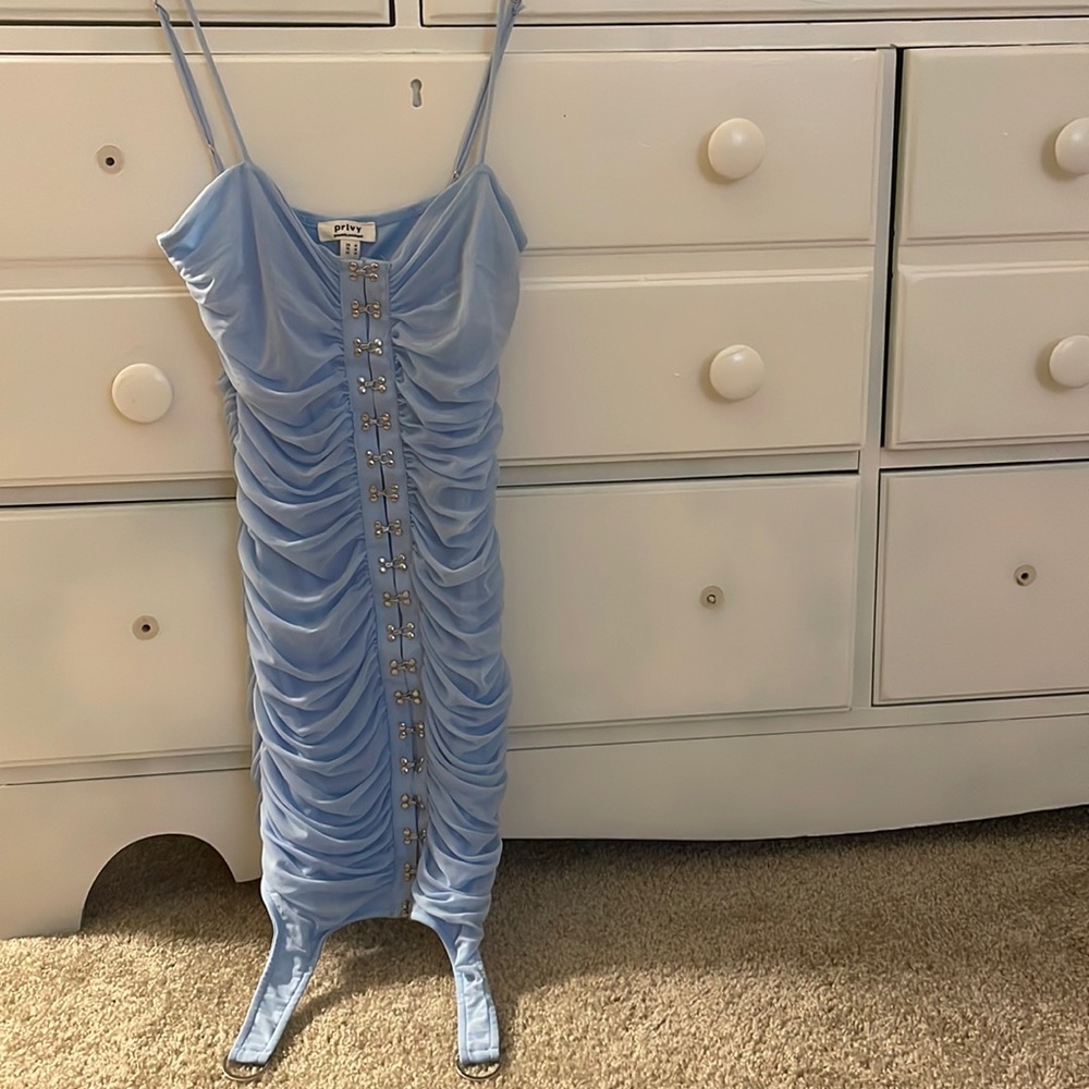 Baby blue dress